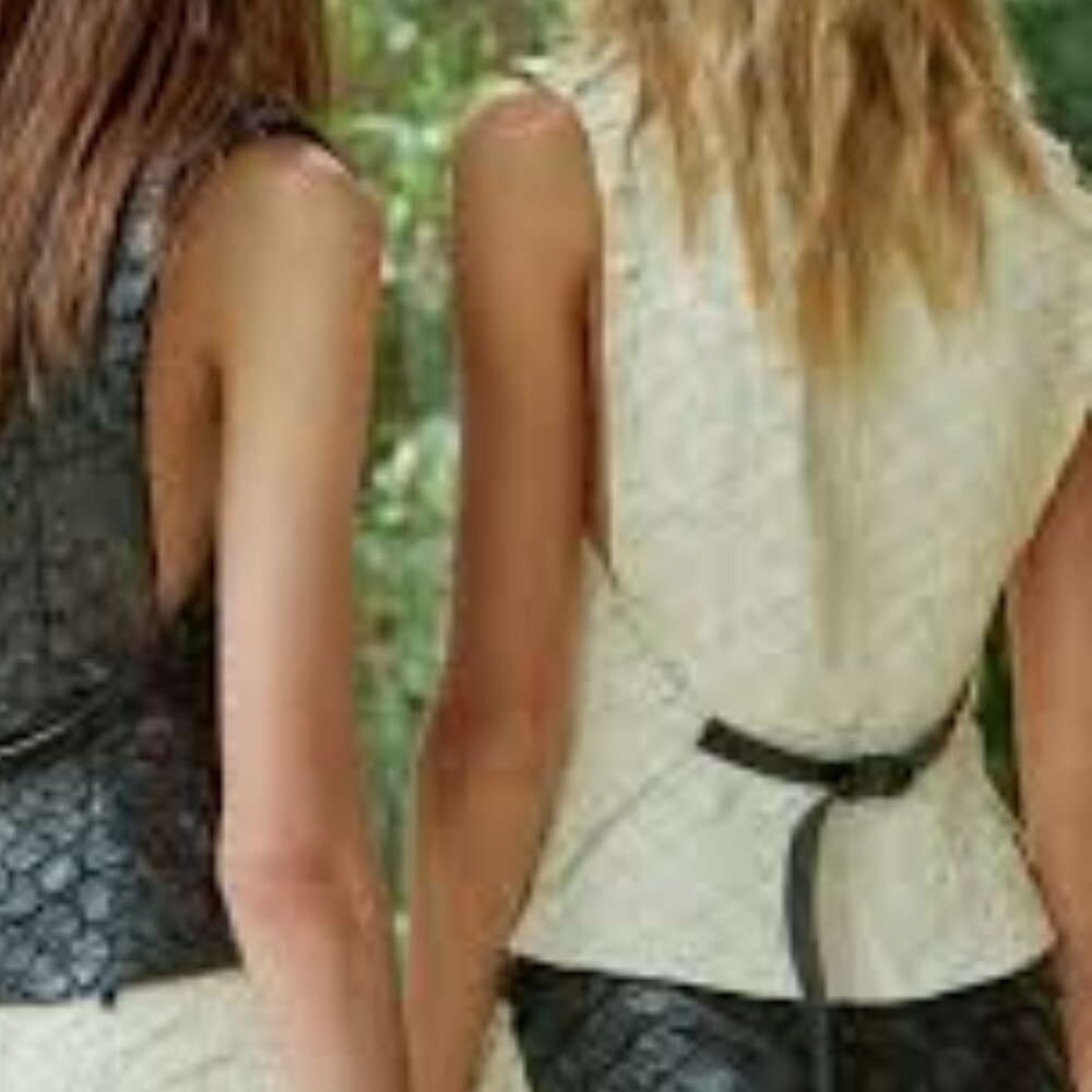 Osklen Pirarucu Leather Top